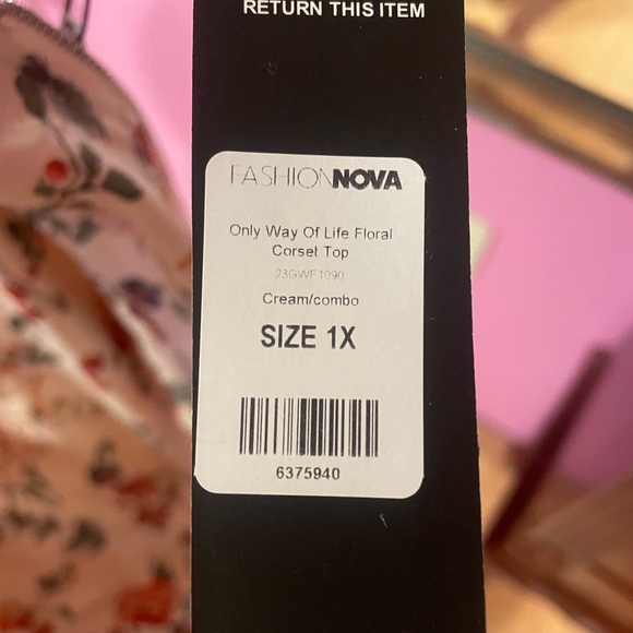 NWT Fashion Nova Corset Top - Picture 4 of 4